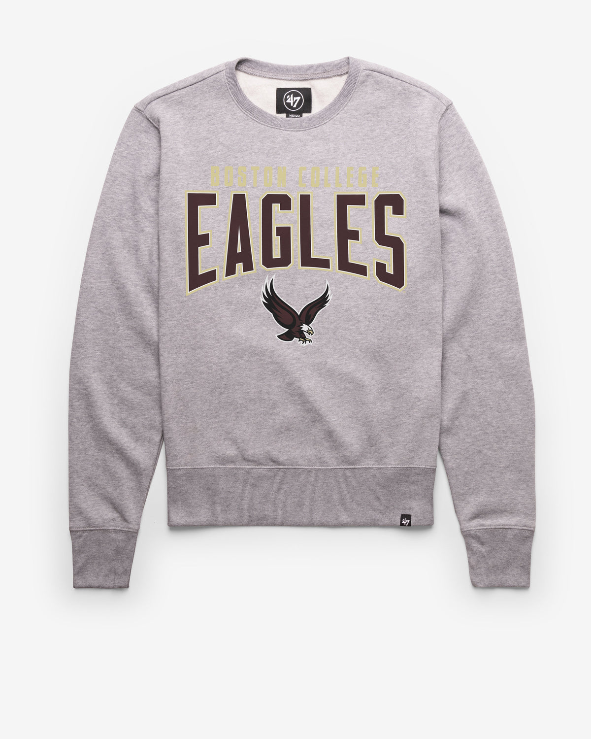BOSTON COLLEGE EAGLES BC TEAM ELEMENTS ARCH '47 HEADLINE CREW SLATE GREY