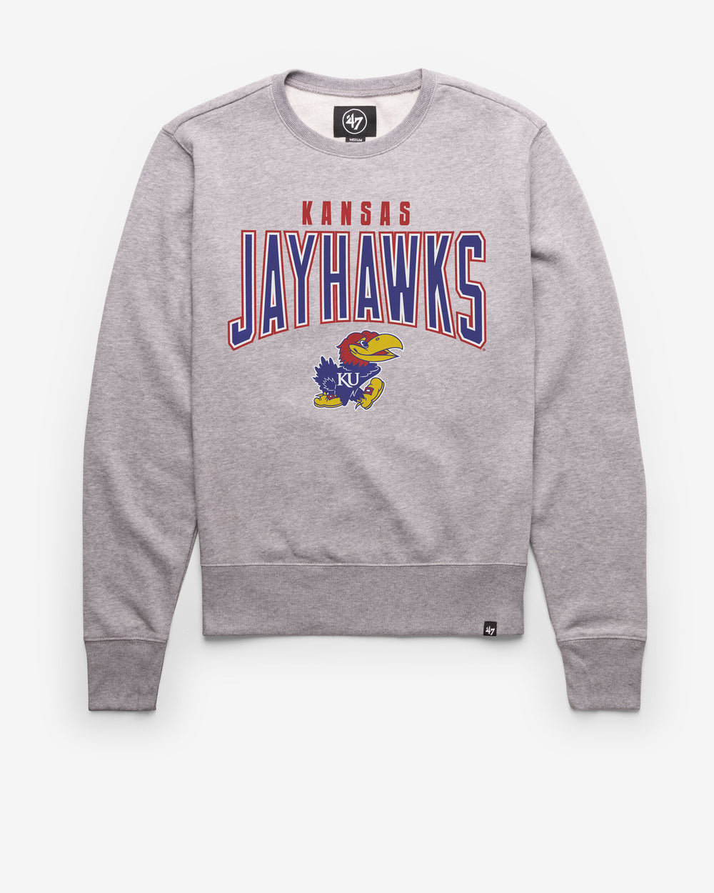 KANSAS JAYHAWKS TEAM ELEMENTS ARCH '47 HEADLINE CREW SLATE GREY