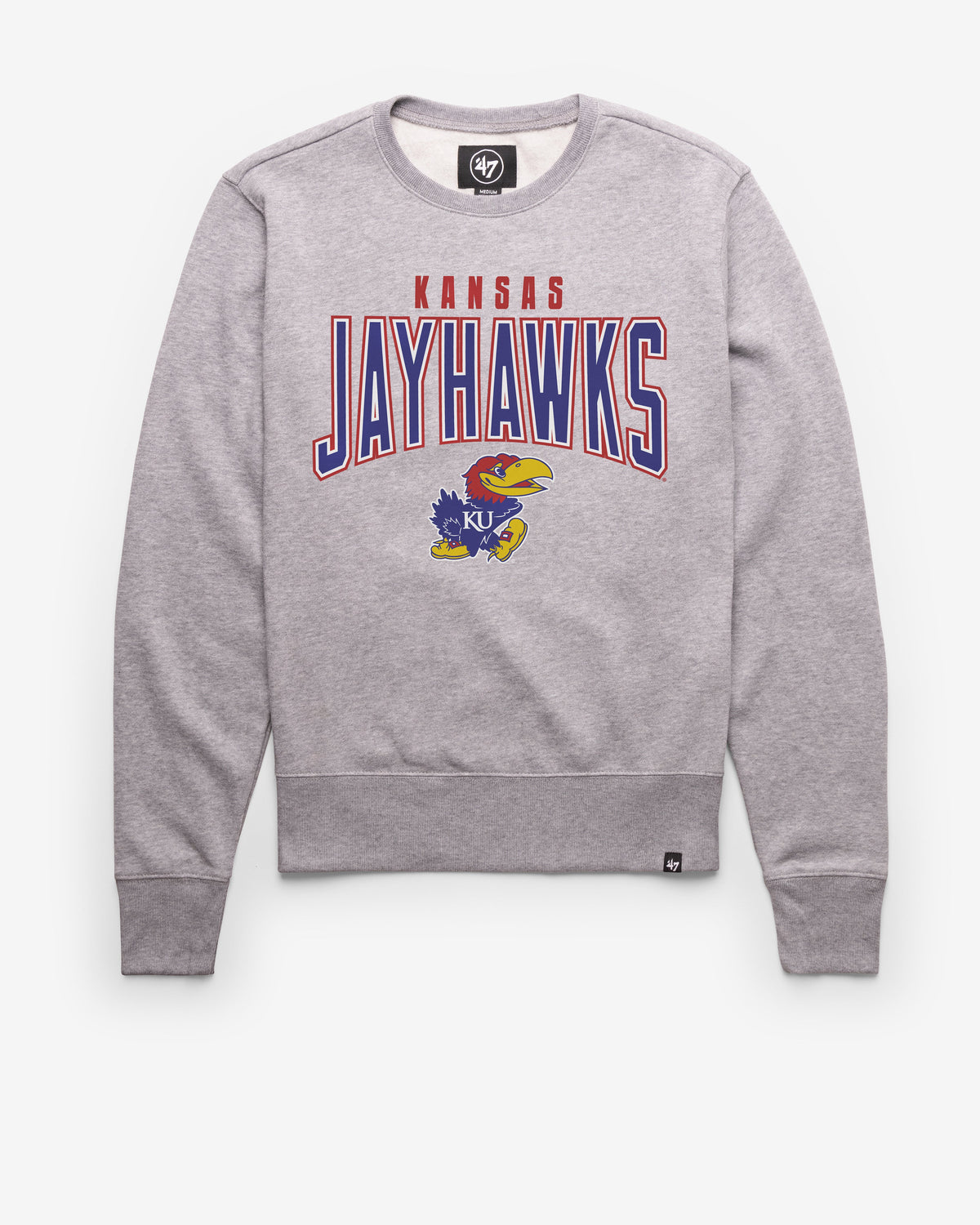 KANSAS JAYHAWKS TEAM ELEMENTS ARCH '47 HEADLINE CREW SLATE GREY