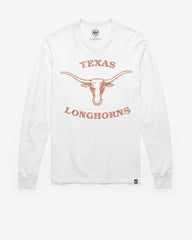 TEXAS LONGHORNS VINTAGE PREMIER '47 FRANKLIN LONG SLEEVE TEE WHITE WASH