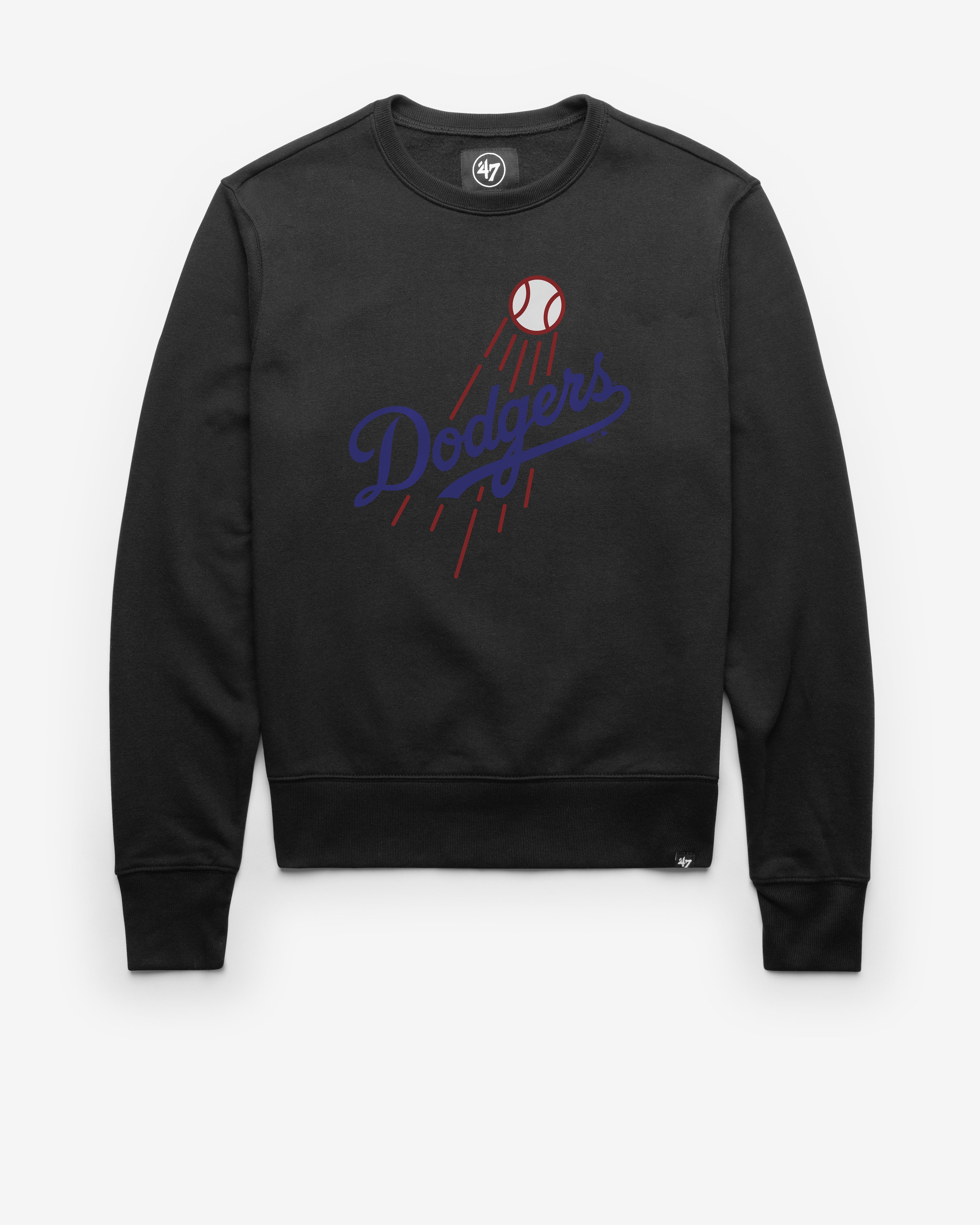 LOS ANGELES DODGERS IMPRINT '47 HEADLINE CREW JET BLACK