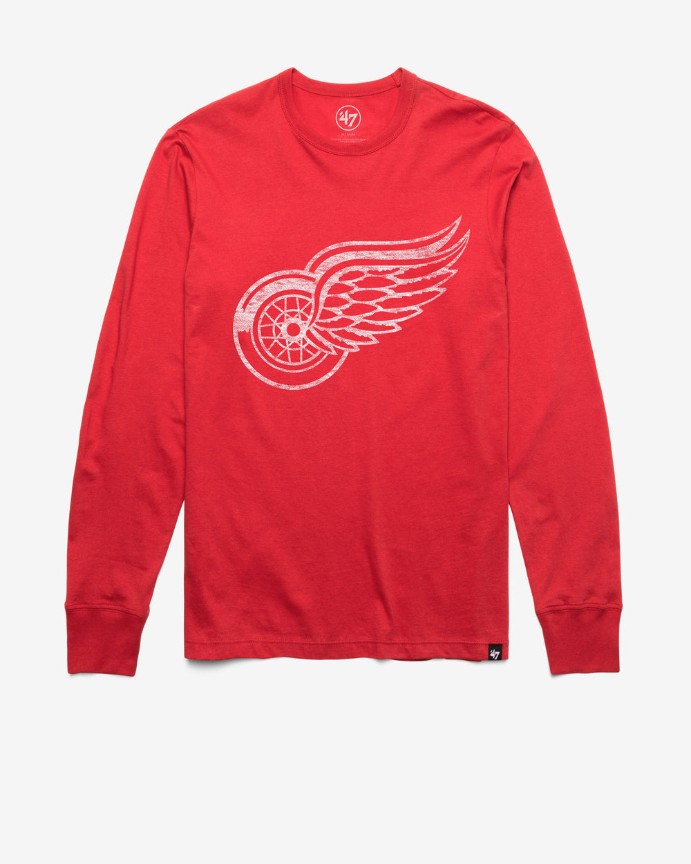 DETROIT RED WINGS PREMIER '47 FRANKLIN LONG SLEEVE TEE RACER RED