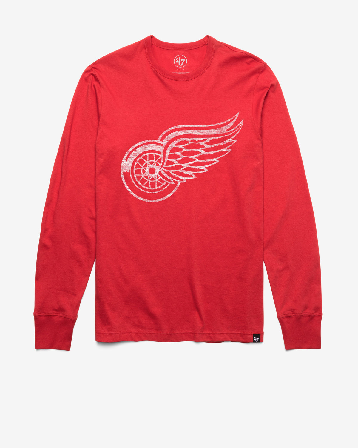 DETROIT RED WINGS PREMIER '47 FRANKLIN LONG SLEEVE TEE RACER RED