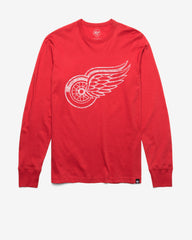 DETROIT RED WINGS PREMIER '47 FRANKLIN LONG SLEEVE TEE RACER RED
