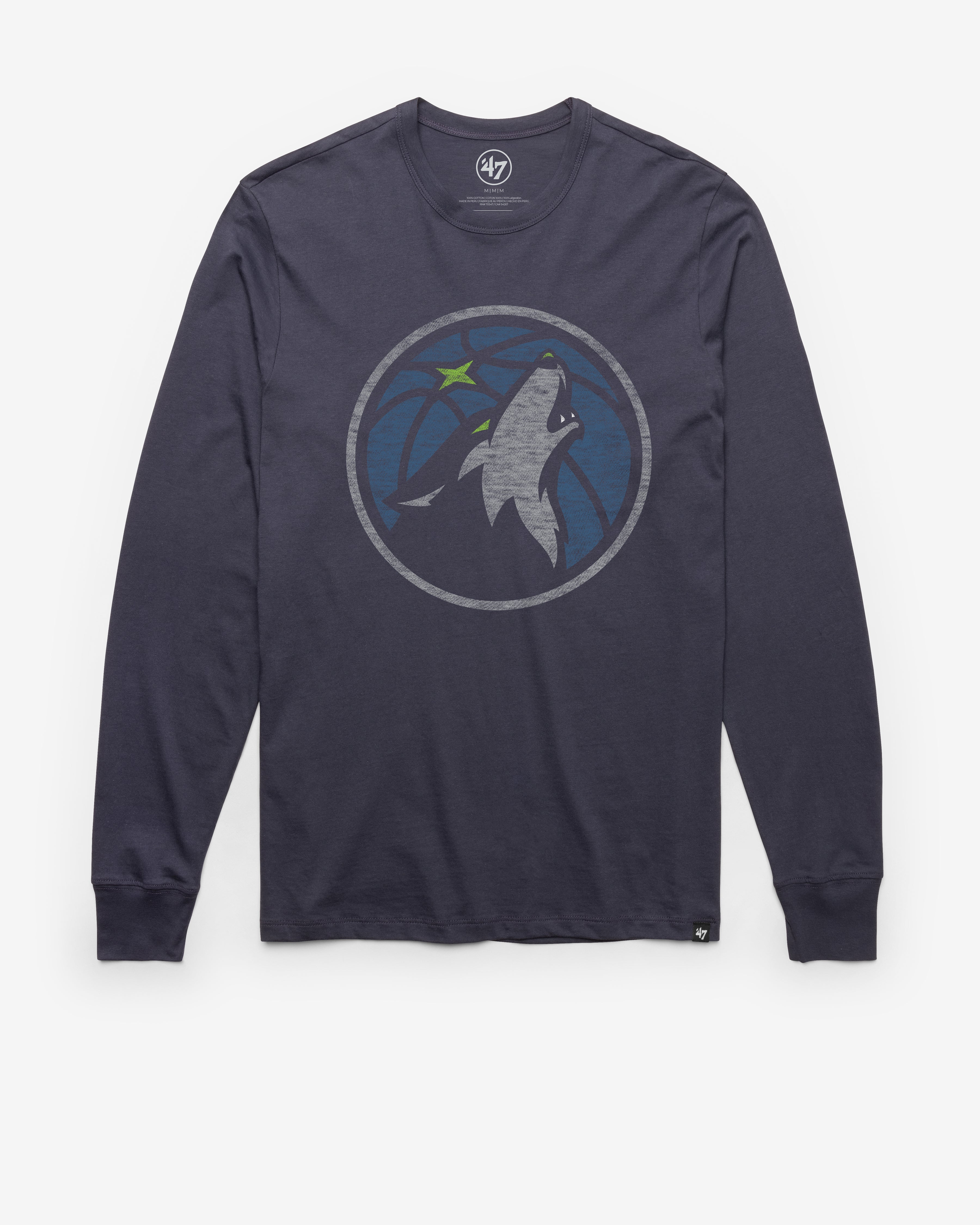 MINNESOTA TIMBERWOLVES PREMIER '47 FRANKLIN LONG SLEEVE TEE ATLAS BLUE
