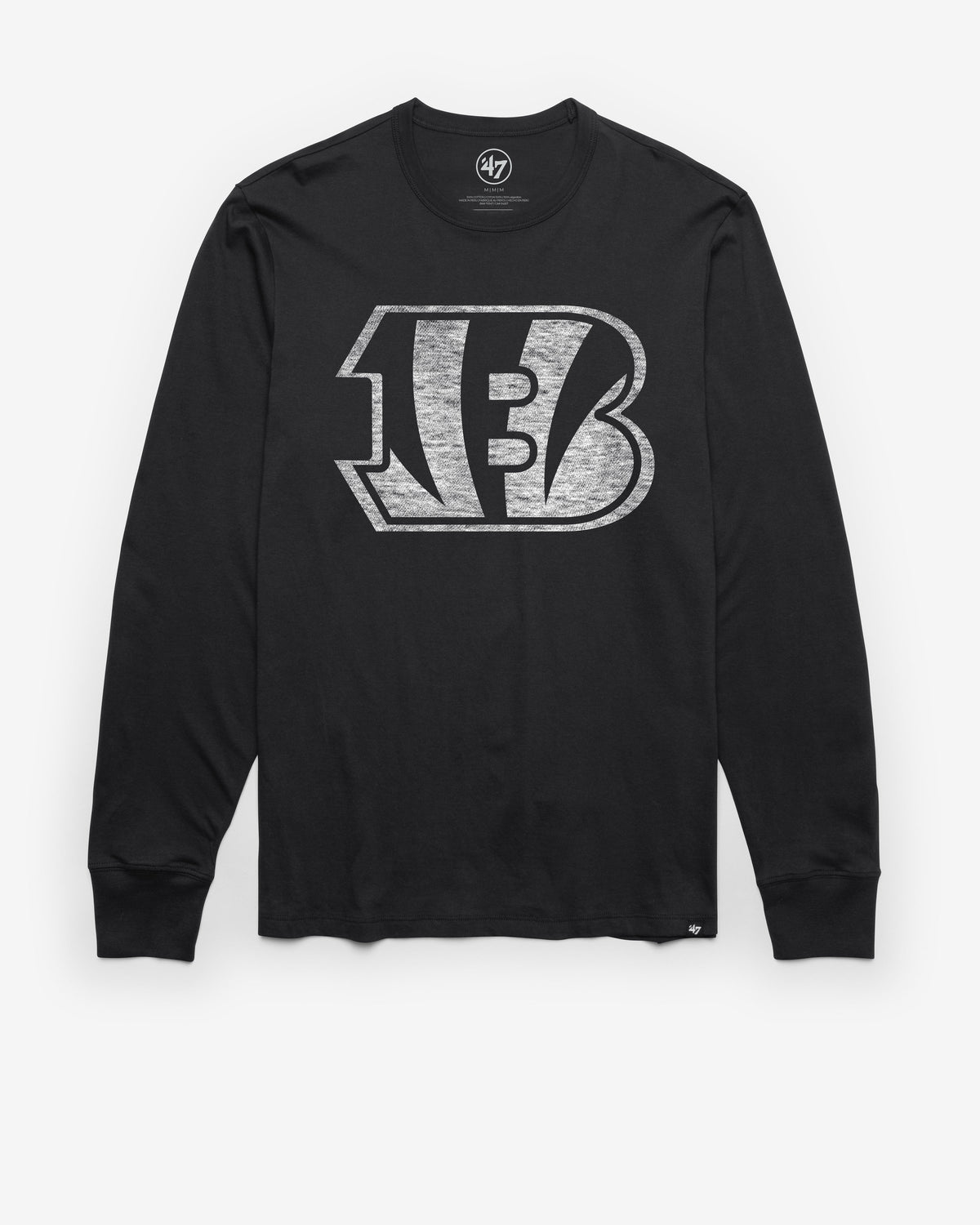 CINCINNATI BENGALS PREMIER '47 FRANKLIN LONG SLEEVE TEE FLINT BLACK