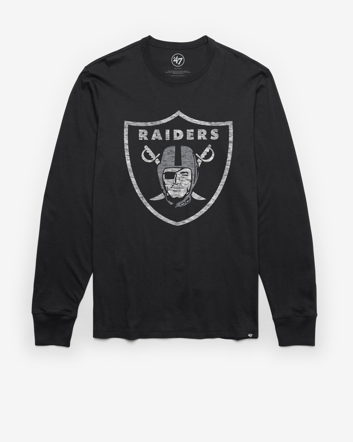 LAS VEGAS RAIDERS PREMIER '47 FRANKLIN LONG SLEEVE TEE FLINT BLACK