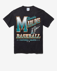 MIAMI MARLINS COOPERSTOWN LOCKER VINTAGE '47 TUBULAR TEE DT BLACK
