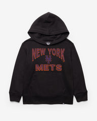 NEW YORK METS FAN OUT '47 HEADLINE HOOD KIDS JET BLACK