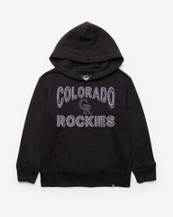 COLORADO ROCKIES FAN OUT '47 HEADLINE HOOD KIDS JET BLACK