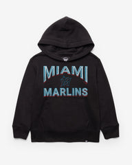 MIAMI MARLINS FAN OUT '47 HEADLINE HOOD KIDS JET BLACK