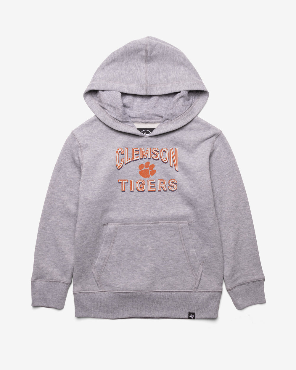 CLEMSON TIGERS FAN OUT '47 HEADLINE HOOD KIDS SLATE GREY