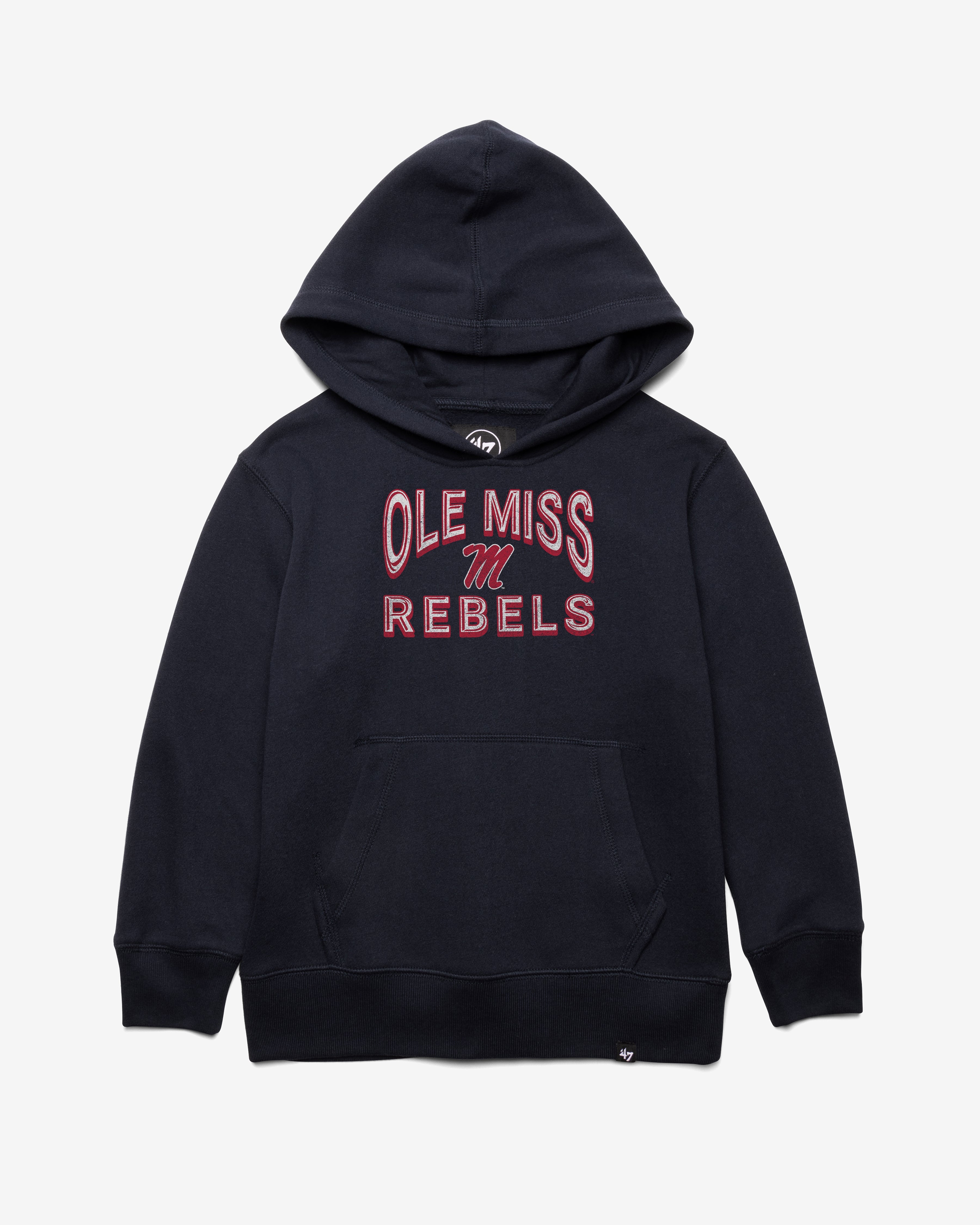 MISSISSIPPI REBELS FAN OUT '47 HEADLINE HOOD KIDS FALL NAVY