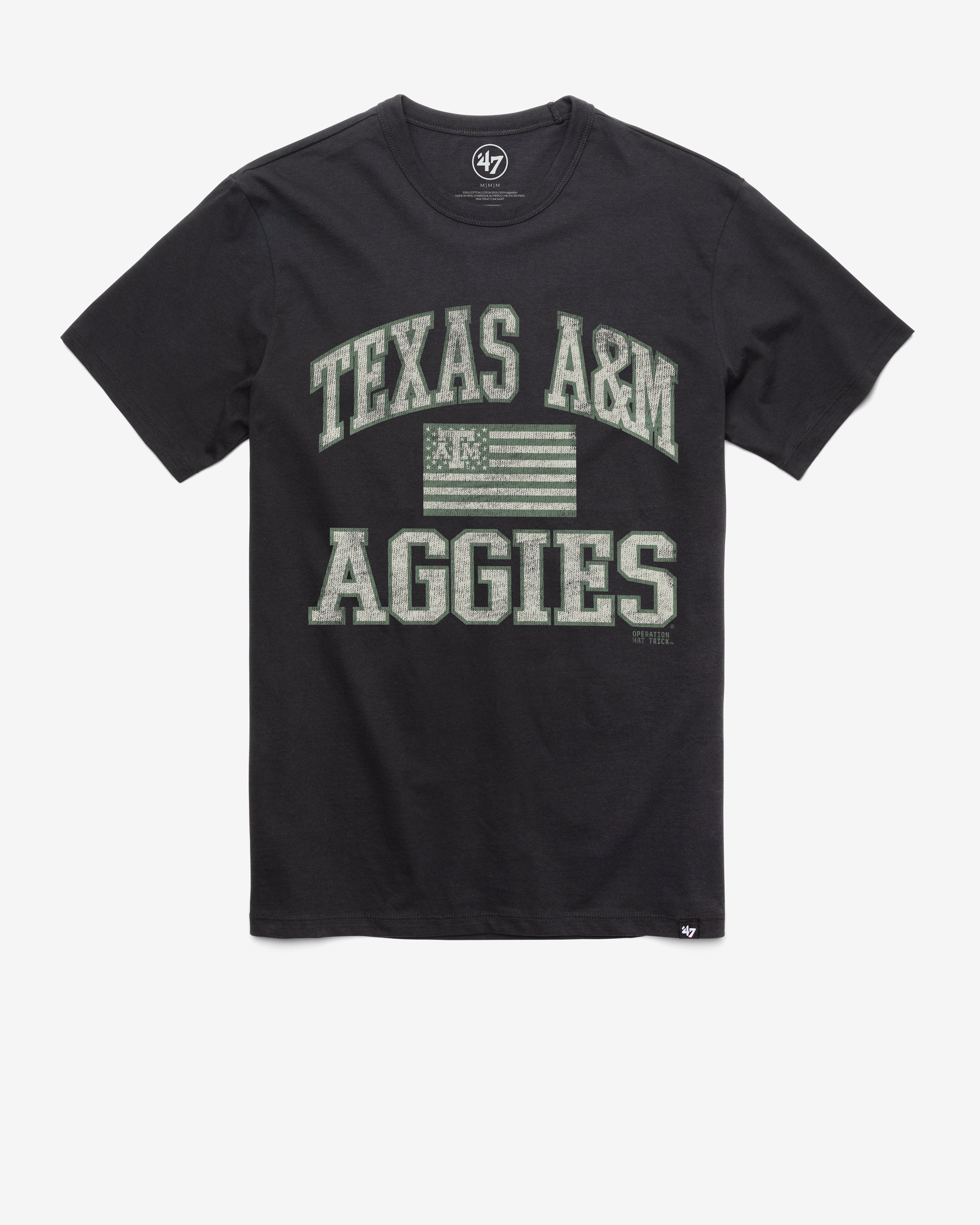 TEXAS A&M AGGIES OHT MAJOR '47 FRANKLIN TEE FLINT BLACK
