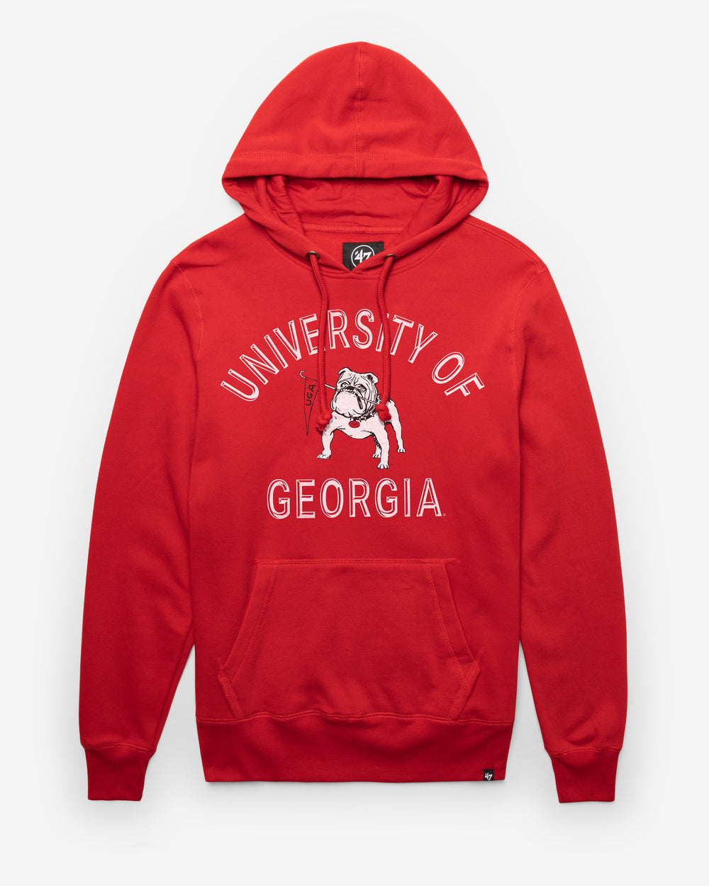 GEORGIA BULLDOGS VINTAGE PIVOTAL '47 HEADLINE HOOD RED