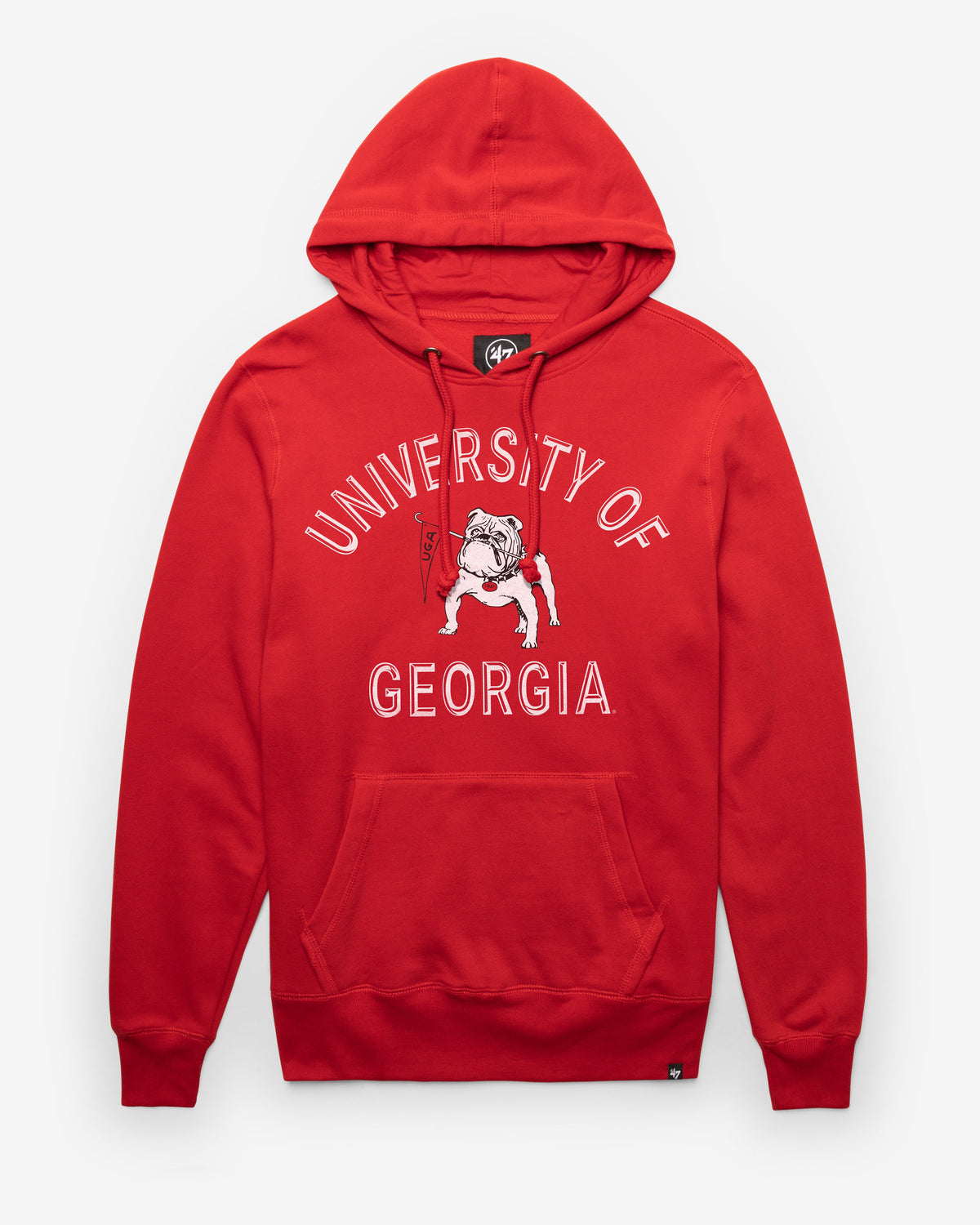 GEORGIA BULLDOGS VINTAGE PIVOTAL '47 HEADLINE HOOD RED