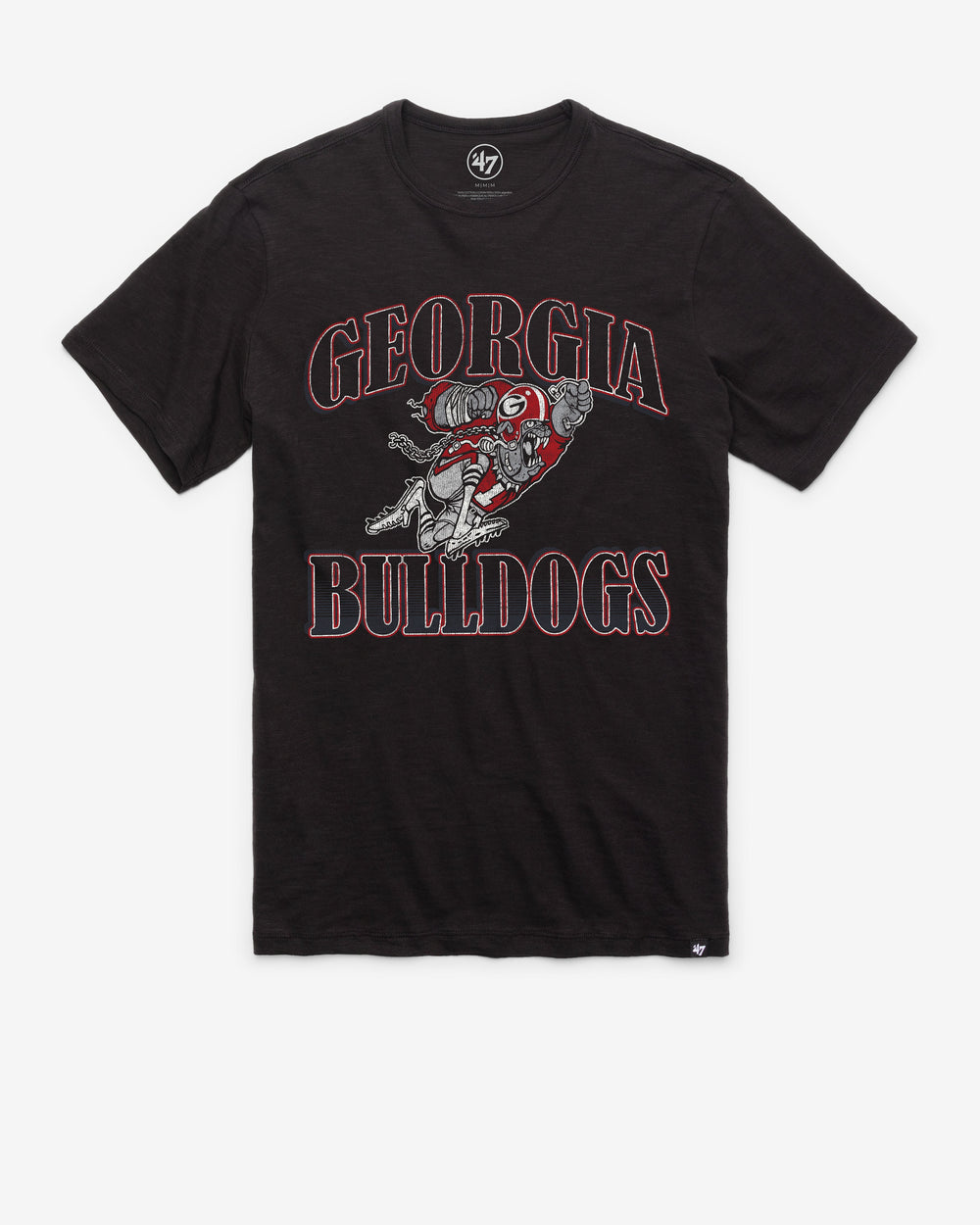 GEORGIA BULLDOGS VINTAGE OVERRUN '47 SCRUM TEE JET BLACK