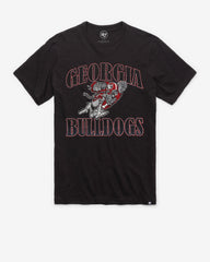 GEORGIA BULLDOGS VINTAGE OVERRUN '47 SCRUM TEE JET BLACK