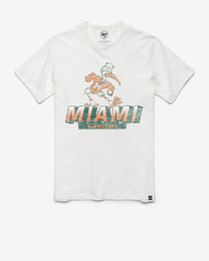 MIAMI HURRICANES VINTAGE TOPSIDE '47 SCRUM TEE WHITE WASH