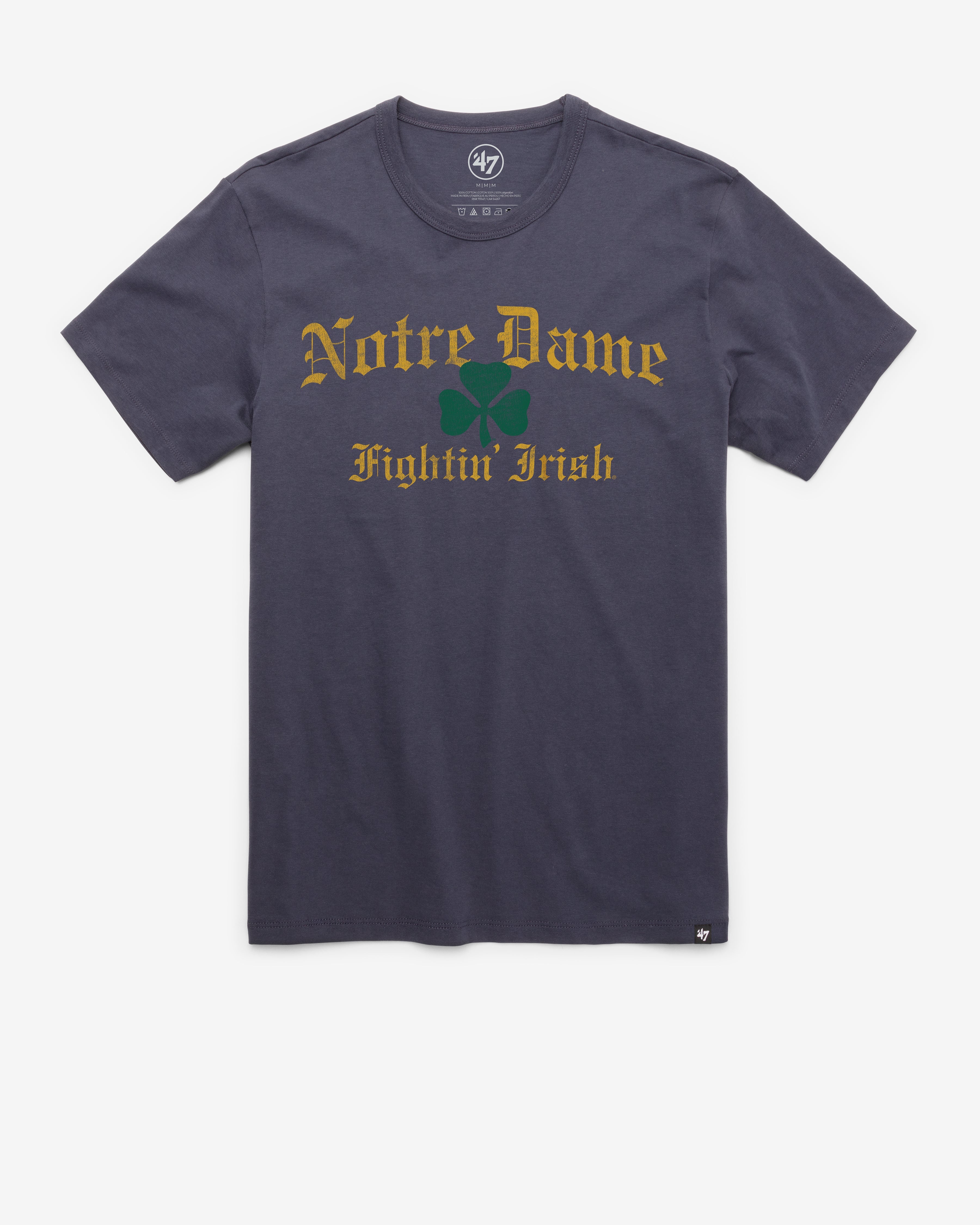 NOTRE DAME FIGHTING IRISH VINTAGE REGION '47 FRANKLIN TEE ATLAS BLUE
