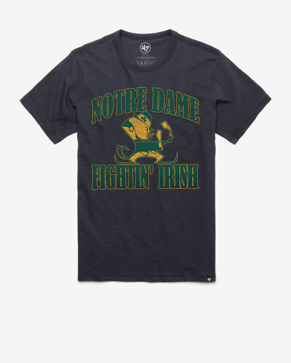 NOTRE DAME FIGHTING IRISH VINTAGE OVERRUN '47 SCRUM TEE FALL NAVY