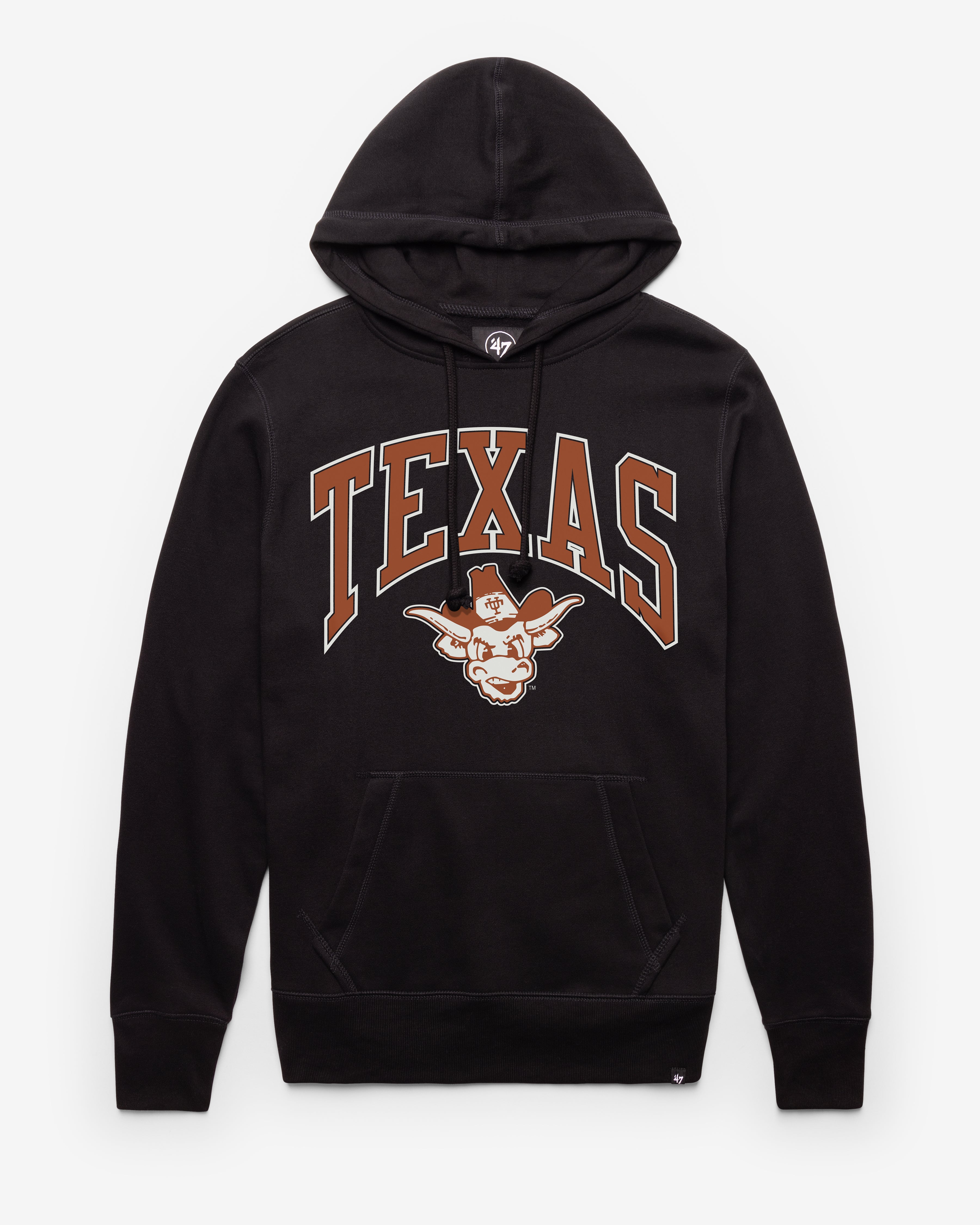 TEXAS LONGHORNS VINTAGE UNDERCARD '47 HEADLINE HOOD JET BLACK