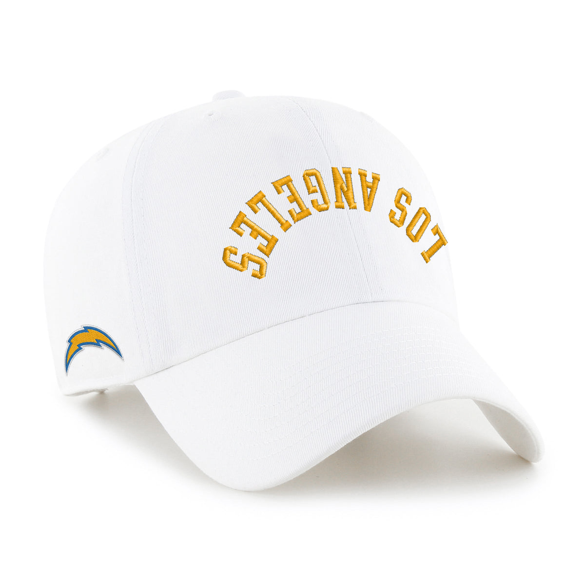 LOS ANGELES CHARGERS UPSIDE DOWN '47 CLEAN UP WHITE