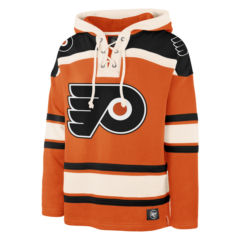 PHILADELPHIA FLYERS VINTAGE SUPERIOR '47 LACER HOOD ORANGE