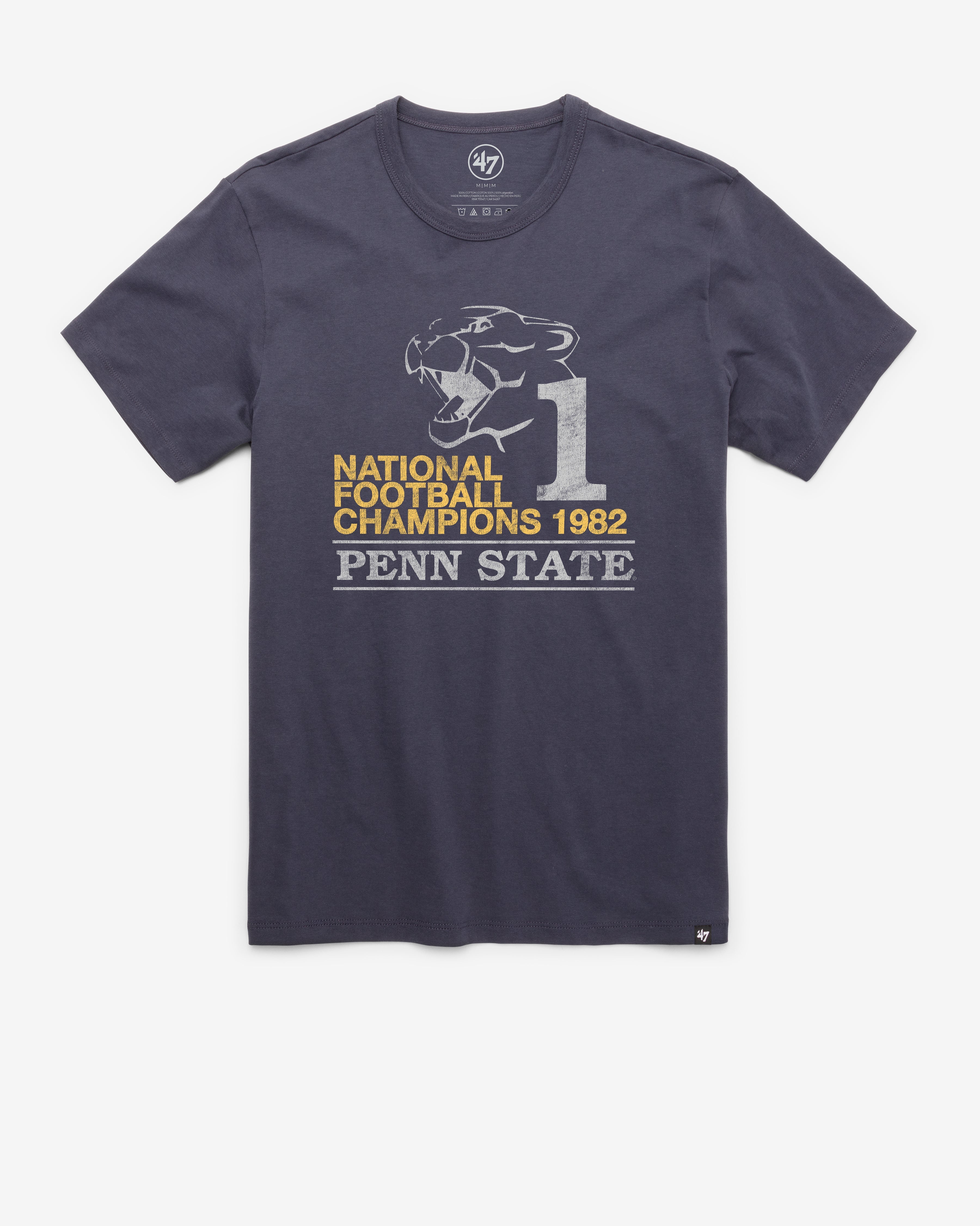 PENN STATE NITTANY LIONS VINTAGE REGION '47 FRANKLIN TEE ATLAS BLUE