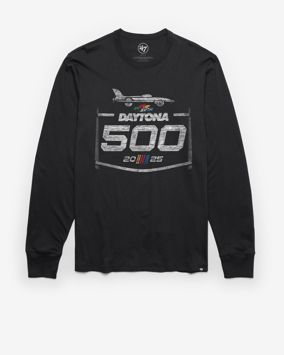 DAYTONA 500 PREMIER '47 FRANKLIN LONG SLEEVE TEE FLINT BLACK