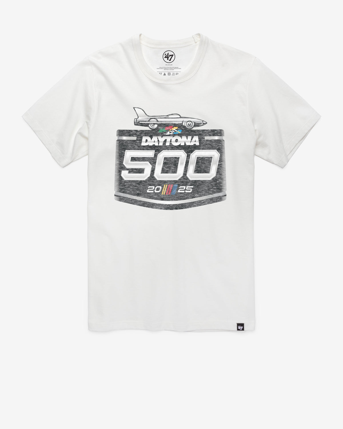 DAYTONA 500 '47 FRANKLIN TEE WHITE WASH