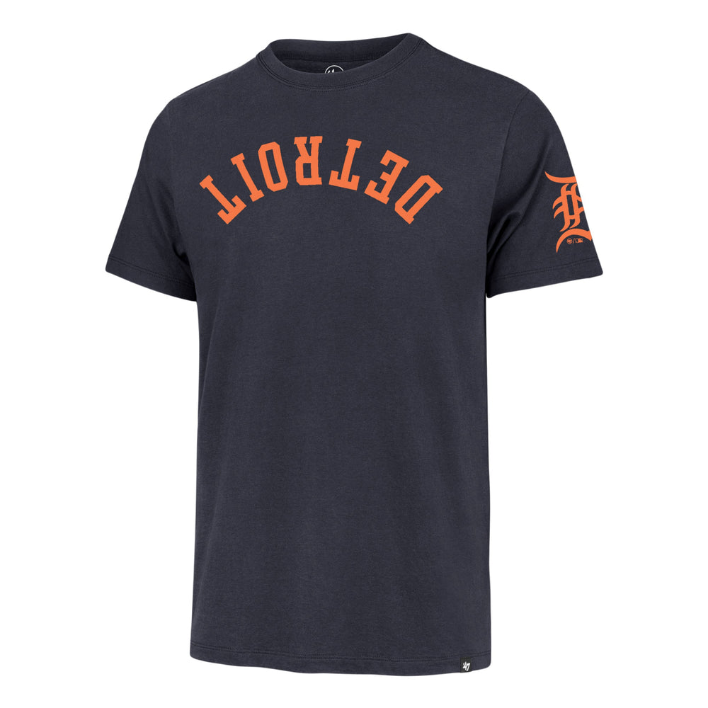 DETROIT TIGERS UPSIDE DOWN TWO PEAT '47 FRANKLIN TEE ATLAS BLUE