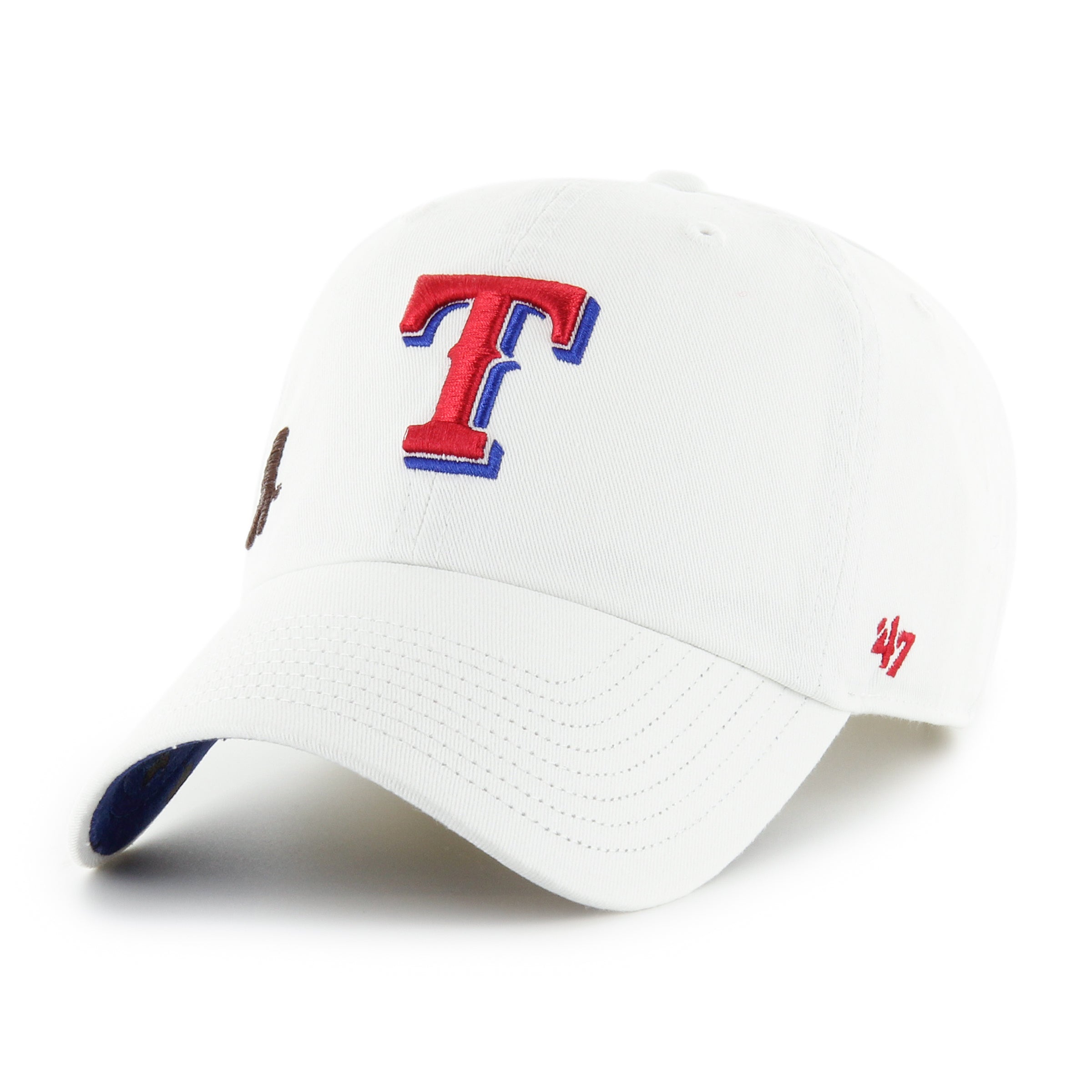 TEXAS RANGERS CONFETTI ICON '47 CLEAN UP WOMENS WHITE