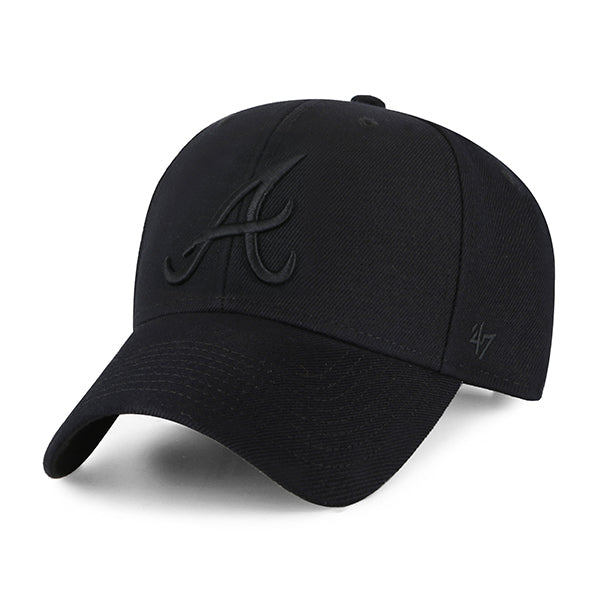 ATLANTA BRAVES COOPERSTOWN WORLD SERIES SURE SHOT SNAPBACK '47 MVP BLACK