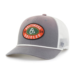 BALTIMORE ORIOLES TIDE SWEEP ROPE '47 TRUCKER DARK GRAY