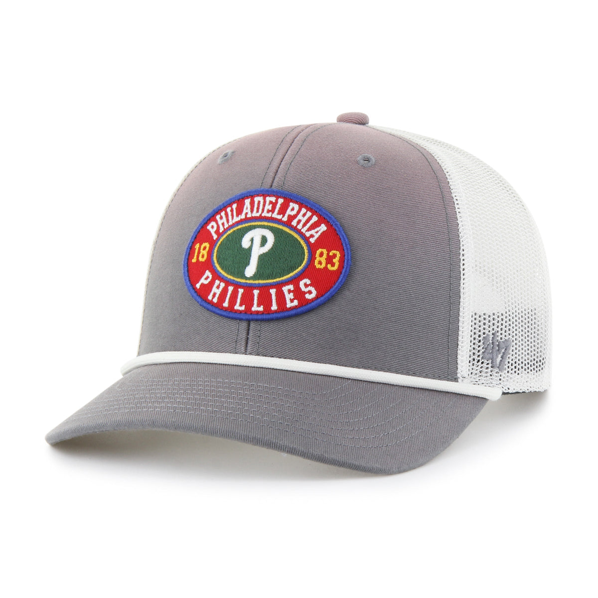PHILADELPHIA PHILLIES TIDE SWEEP ROPE '47 TRUCKER DARK GRAY