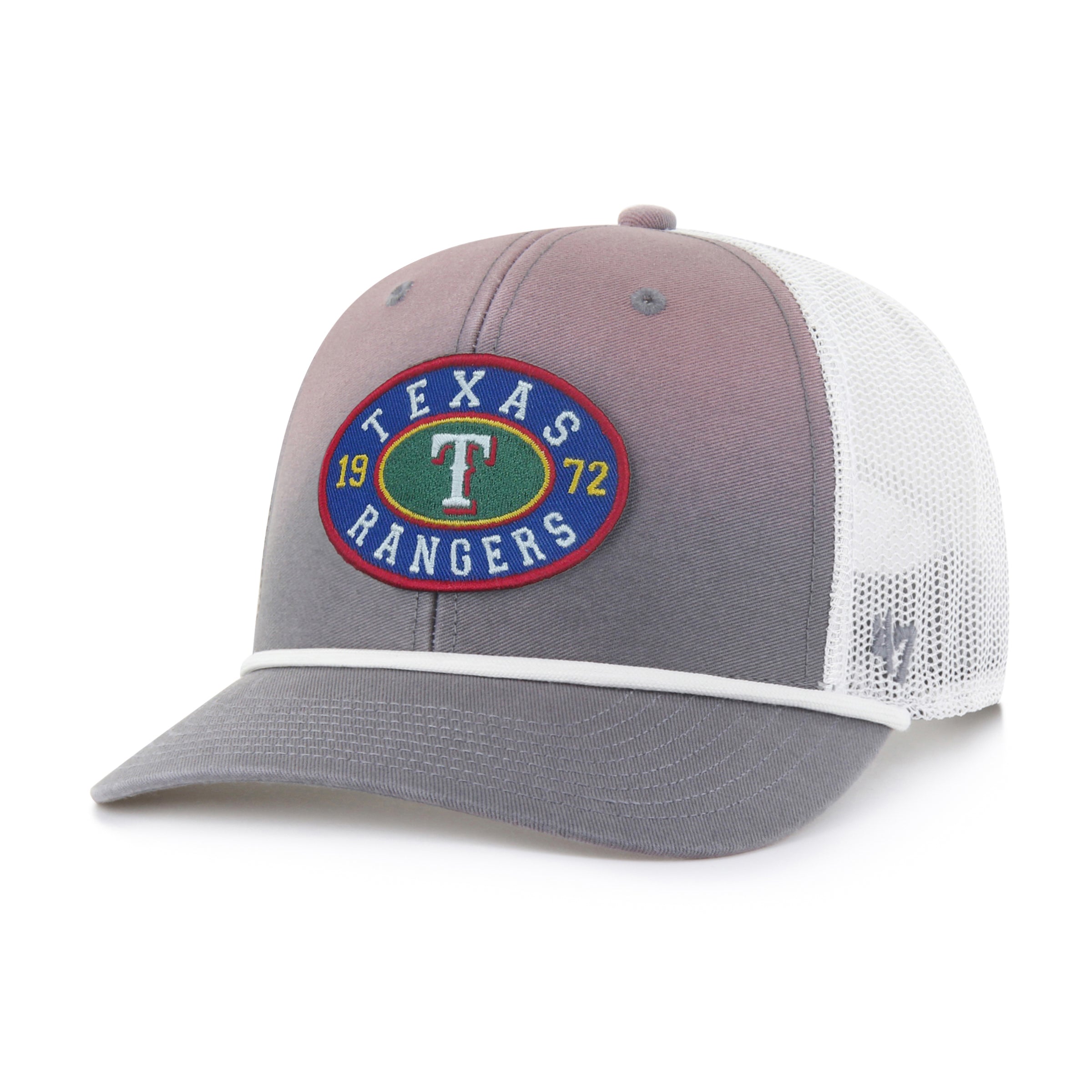 TEXAS RANGERS TIDE SWEEP ROPE '47 TRUCKER DARK GRAY