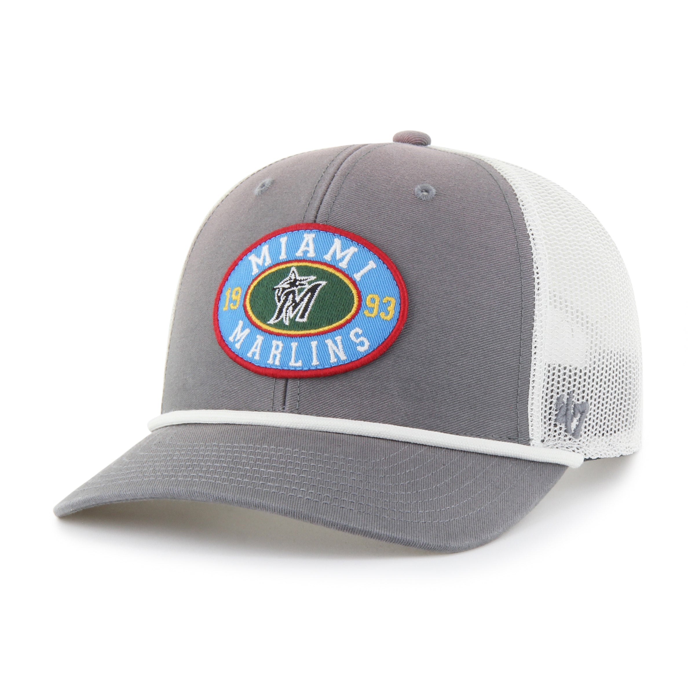 MIAMI MARLINS TIDE SWEEP ROPE '47 TRUCKER DARK GRAY
