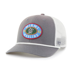 MIAMI MARLINS TIDE SWEEP ROPE '47 TRUCKER DARK GRAY