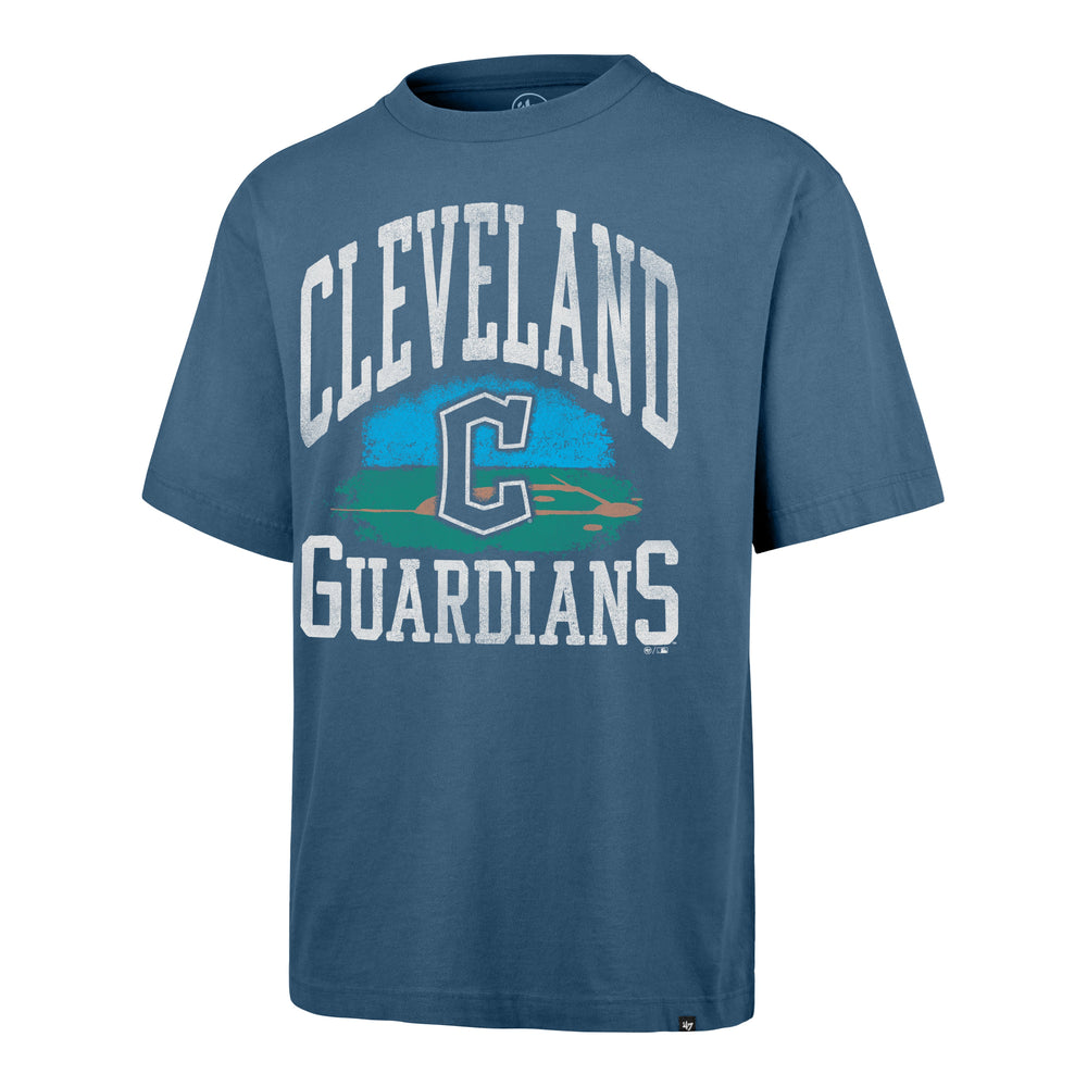 CLEVELAND GUARDIANS CLOUDFIELD MONTAUK '47 FOUNDATION TEE DUSTED TIMBER BLUE