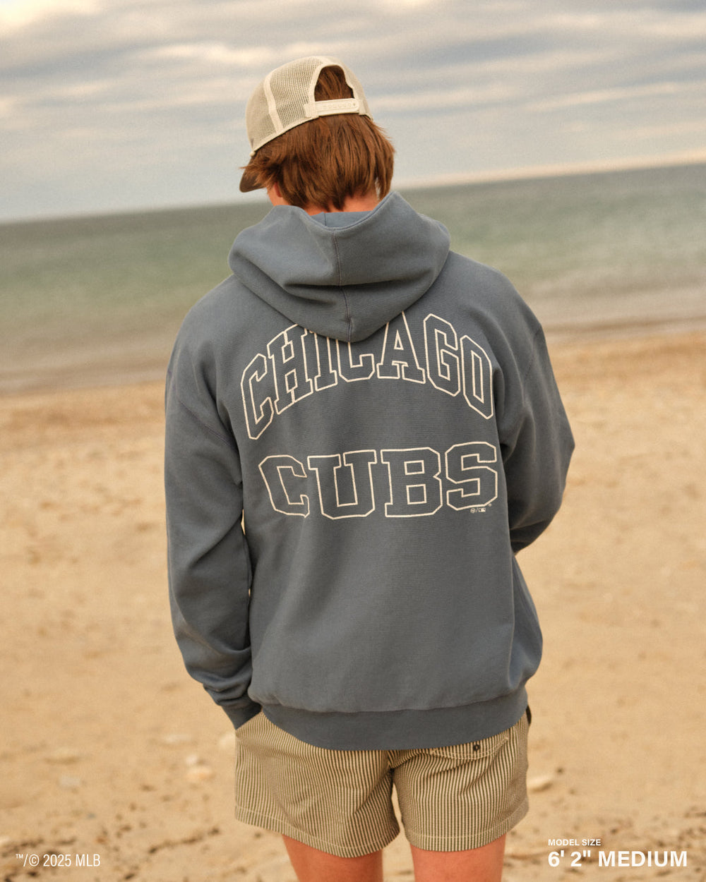 LOS ANGELES DODGERS HOOKLINE '47 RIVER HOODIE DUSTED TIMBER BLUE