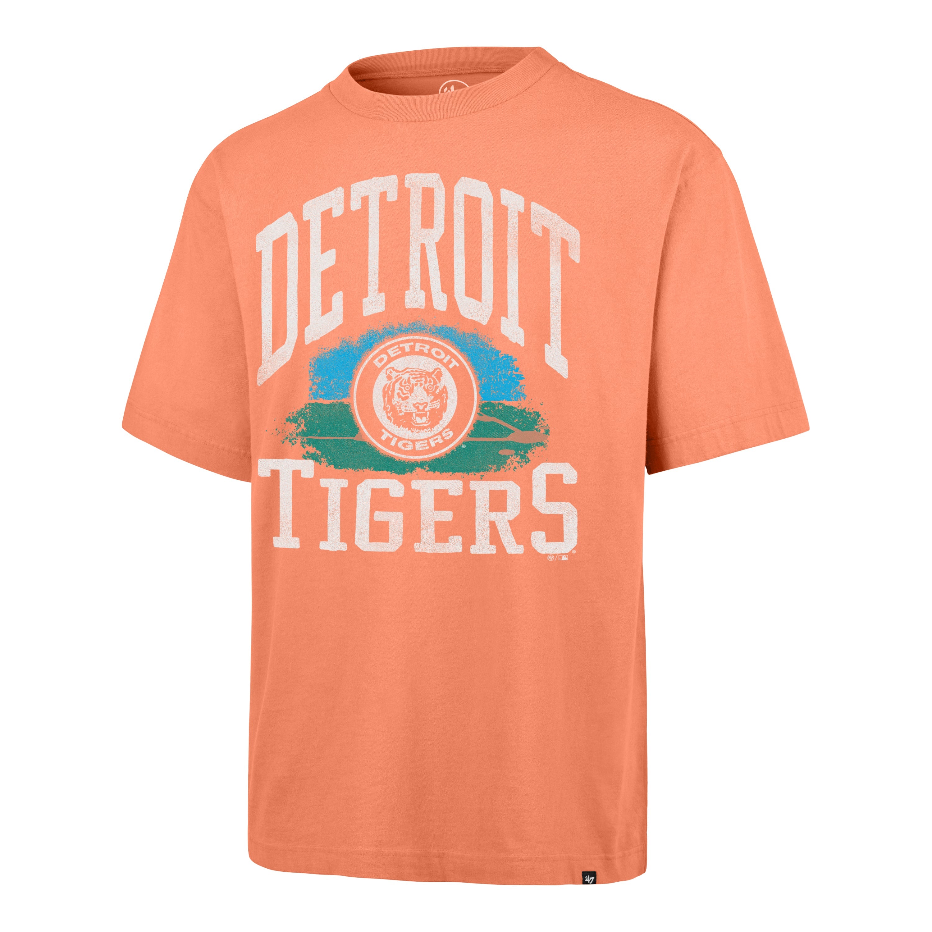 DETROIT TIGERS COOPERSTOWN CLOUDFIELD MONTAUK '47 FOUNATION TEE DUSTED GRAPEFRUIT