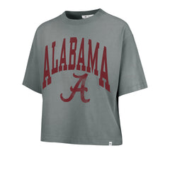 ALABAMA CRIMSON TIDE SHALE '47 MONTAUK CROP TEE WOMENS DUSTED DARK GRAY