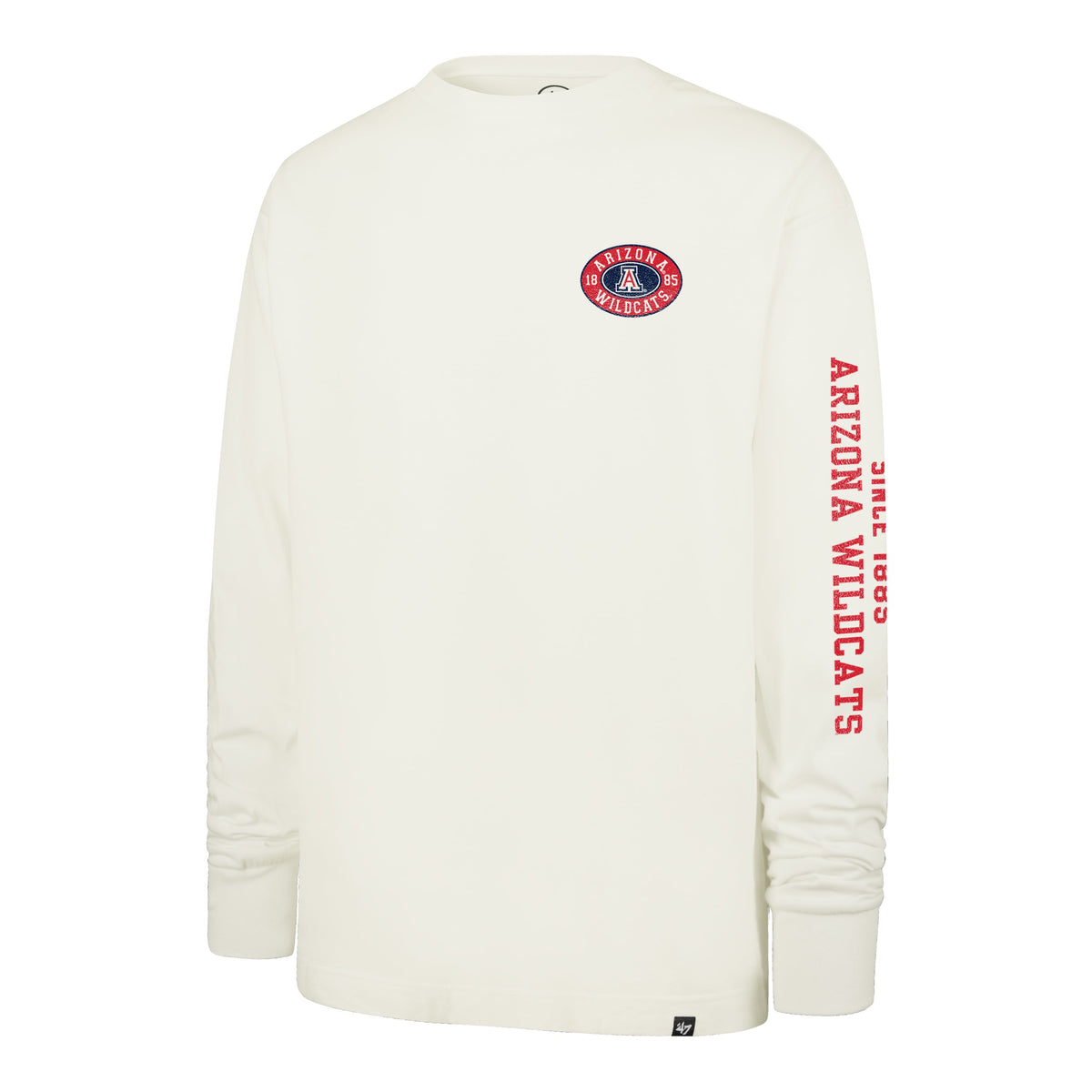 ARIZONA WILDCATS TIDE SWEEP MONTAUK '47 FOUNDATION LONG SLEEVE TEE SANDSTONE