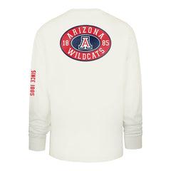 ARIZONA WILDCATS TIDE SWEEP MONTAUK '47 FOUNDATION LONG SLEEVE TEE SANDSTONE