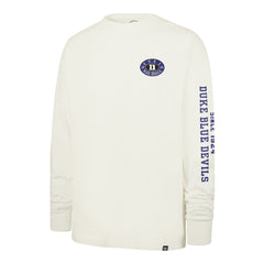DUKE BLUE DEVILS TIDE SWEEP '47 MONTAUK FOUNDATION LONG SLEEVE TEE SANDSTONE
