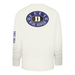 DUKE BLUE DEVILS TIDE SWEEP '47 MONTAUK FOUNDATION LONG SLEEVE TEE SANDSTONE