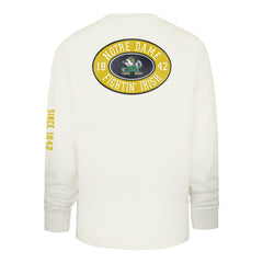 NOTRE DAME FIGHTING IRISH TIDE SWEEP MONTAUK '47 FOUNDATION LONG SLEEVE TEE SANDSTONE