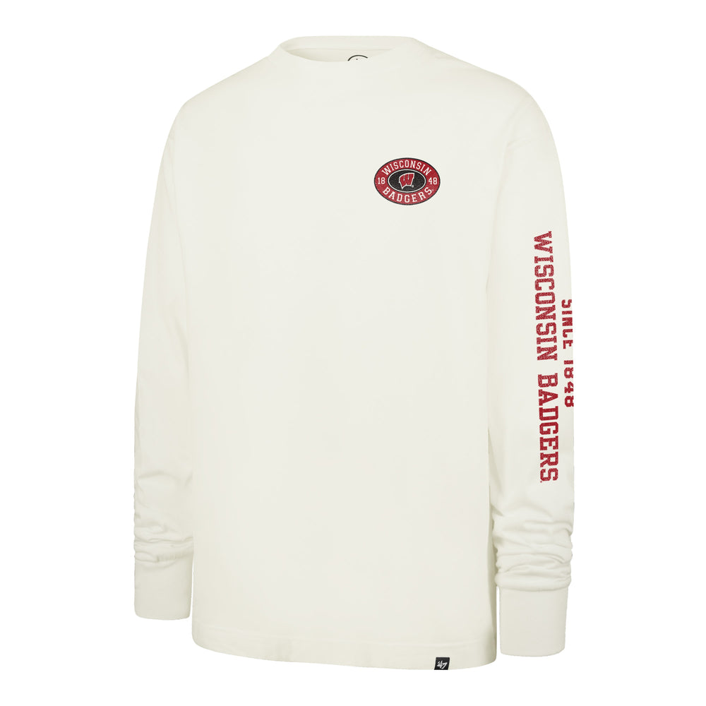 WISCONSIN BADGERS TIDE SWEEP '47 MONTAUK FOUNDATION LONG SLEEVE TEE SANDSTONE