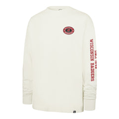 WISCONSIN BADGERS TIDE SWEEP '47 MONTAUK FOUNDATION LONG SLEEVE TEE SANDSTONE